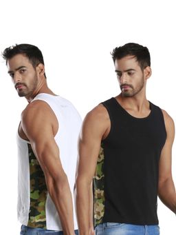 FREECULTR - Men Camouflage Printed Innerwear Vests (Pack of 2)