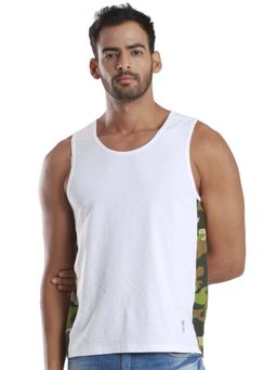 FREECULTR - Men Camouflage Printed Anti Microbial, Anti Odor, Breath Tech Gym Innerwear Vest
