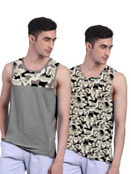FREECULTR - Men Printed Bamboo Innerwear Vests (Pack of 2)