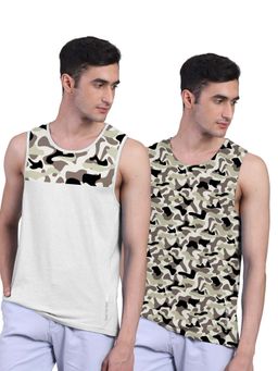 FREECULTR - Men Camouflage Innerwear Vests (Pack of 2)