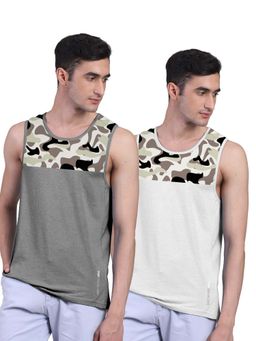 FREECULTR - Men Printed Bamboo Innerwear Vests (Pack of 2)