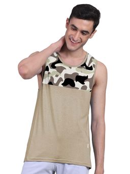FREECULTR - Men Olive Camouflage Innerwear Vest