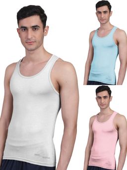 FREECULTR - Men Anti Microbial, Anti Odor, Breath tech Innerwear Vests (Pack of 3)