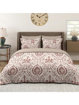 Layers - Glory 100% Cotton 144 TC Ethnic Print Double Bedsheet with 2 Pillow Covers