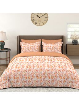 Layers - Home Easy 100% Cotton 144 TC Printed Double Bedsheet with 2 Pillow Covers