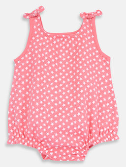 Chicco - Girls Medium Pink Printed Romper