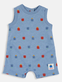 Chicco - Boys Medium Light Blue Printed Romper
