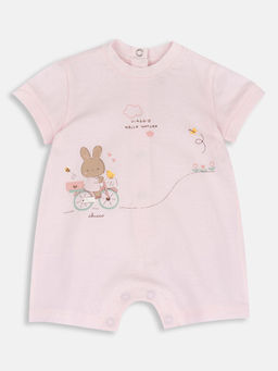 Chicco - Girls Light Pink Printed Romper
