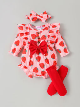 Hopscotch - Bear Face Applique Cotton Onesie