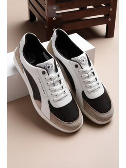 Louis Philippe - Men White Lace Up Sneakers