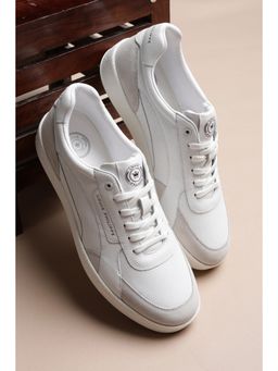 Louis Philippe - Men White Lace Up Sneakers