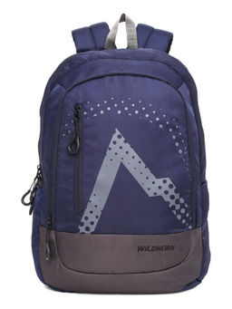 WILDHORN - Black 34L Unisex Polyester Laptop Backpack