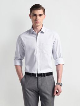 Arrow - Manhattan Slim Cotton Shirt Grey