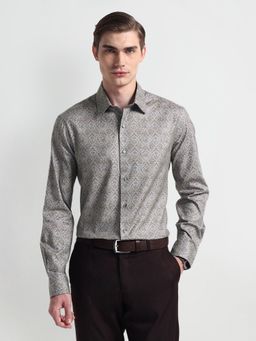 Arrow - Manhattan Slim Cotton Shirt Grey