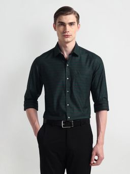 Arrow - Manhattan Slim Cotton Shirt Green