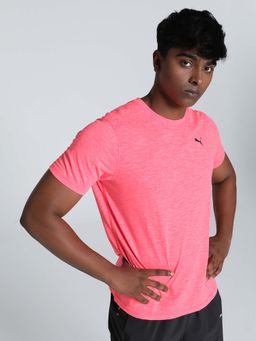 Puma - Run Faster Vert Mens Pink T-Shirt