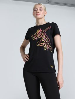 Puma - Active Graphic Iii Womens Black T-Shirt