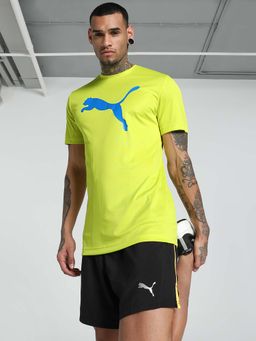Puma - Nitro Run Graphic Mens Green T-Shirt