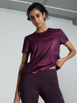 Puma - Run Favorite Aop Womens Purple T-Shirt