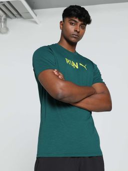 Puma - Run Mens Green T-Shirt