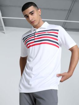 Puma - Grint Polo Mens White Polo T-Shirt