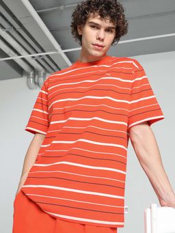 Puma - Mmq Striped Mens Red T-Shirt