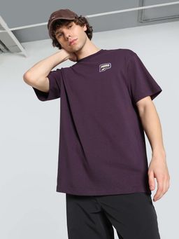 Puma - Downtown Relaxed Graphic Men's Purple T-Shirt
