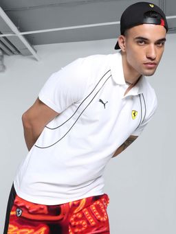 Puma - Ferrari Race Men's White Polo T-Shirt