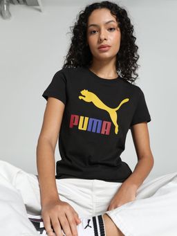 Puma - Classics Logo Womens Black T-Shirt