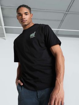 Puma - Super Football Relaxed Mens Black T-Shirt