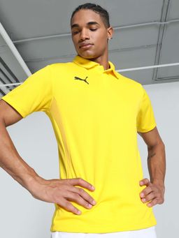 Puma - Team Goal Polo Mens Yellow T-Shirt