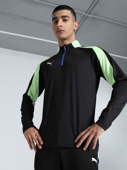 Puma - Individual Liga Zip Mens Black T-Shirt