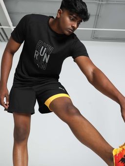 Puma - Run Logo Ss Mens Black T-Shirt