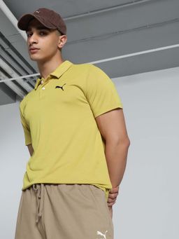 Puma - All In Polo Mens Yellow T-Shirt