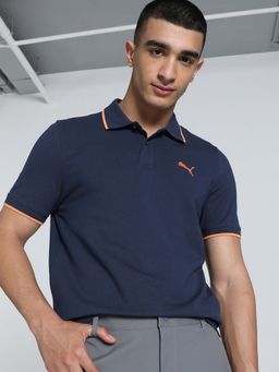 Puma - Collar Tipping Mens Blue Polo T-Shirt