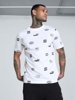 Puma - Power Aop Mens White T-Shirt