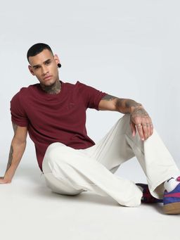 Puma - Ess Elevated Waffle Mens Red T-Shirt