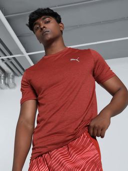 Puma - Run Favorite Heather Ss Mens Red T-Shirt