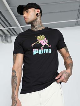 Puma - Ess+ Graphic Mens Black T-Shirt