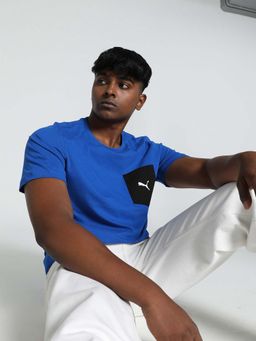 Puma - Contrast Pocket Mens Blue T-Shirt