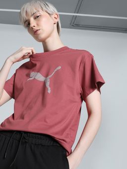 Puma - Her Womens Red T-Shirt