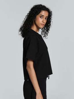 Puma - Her Polo Womens Black T-Shirt