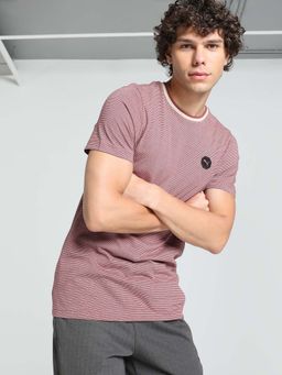 Puma - Jacquard Mens Purple T-Shirt