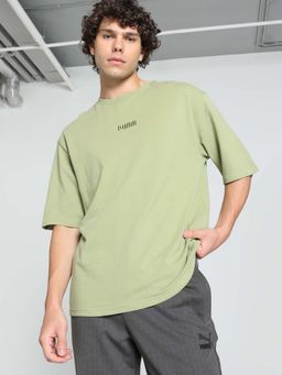 Puma - Ess Elevated Boxy Mens Green T-Shirt