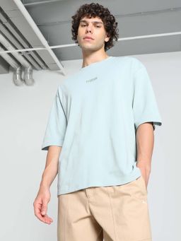 Puma - Ess Elevated Boxy Mens Blue T-Shirt