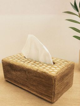 Akira Furnishings - Rustic Wooden Tissue Holder