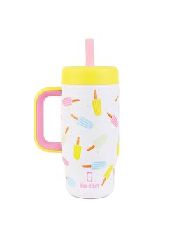 House of Quirk - Popsicle Parade Kids Tumbler With Handle & Lid Eakproof Hot & Cold Travel Mug