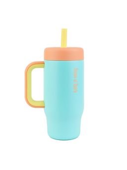 House of Quirk - Tutti Frutti Kids Tumbler With Handle & Lid Eakproof Hot & Cold Travel Mug