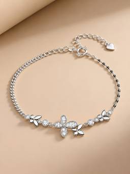Axora Life - Women 925 Sterling Silver Butterfly Charm Bracelet