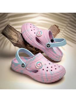 toothless - Girls Pink & Sea Green Clogs
